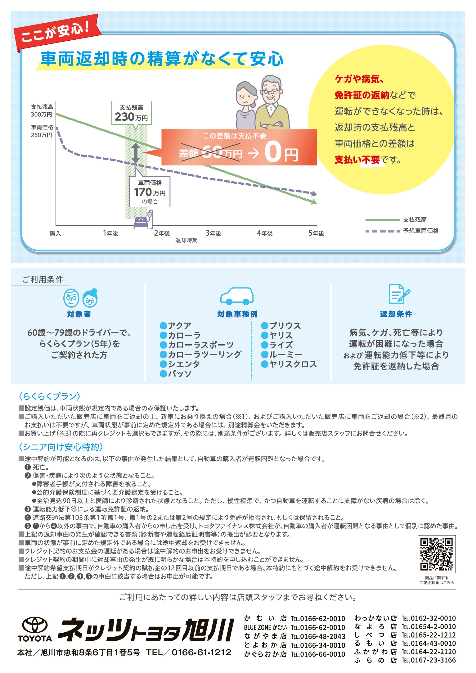 シニア向け安心特約 | ネッツトヨタ旭川株式会社